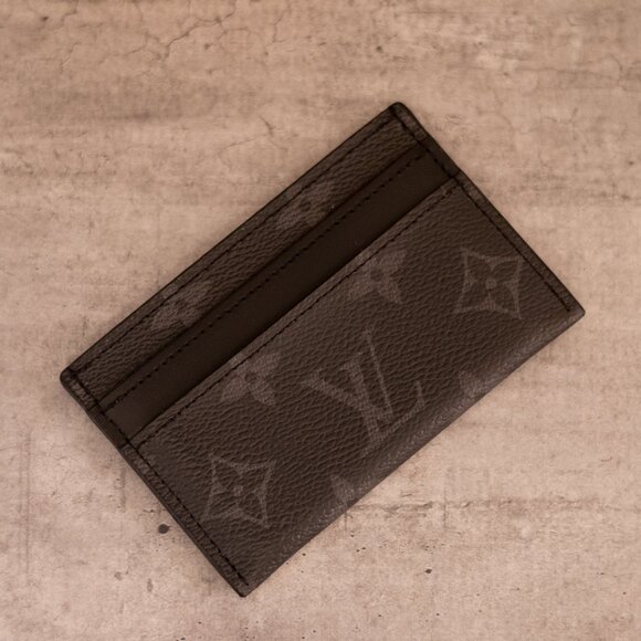 Louis Vuitton Monogram Eclipse Double Card Holder - Picture 1 of 3